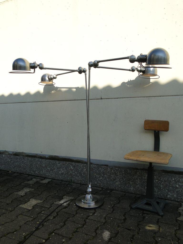 Jean Louis Domecq Jielde French Modernist Industrial 6 Arms Double  Reading Lamp In Good Condition For Sale In Lège Cap Ferret, FR
