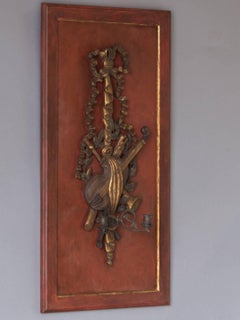 Vintage French Musical Motif Double Arm Sconce, circa 1930