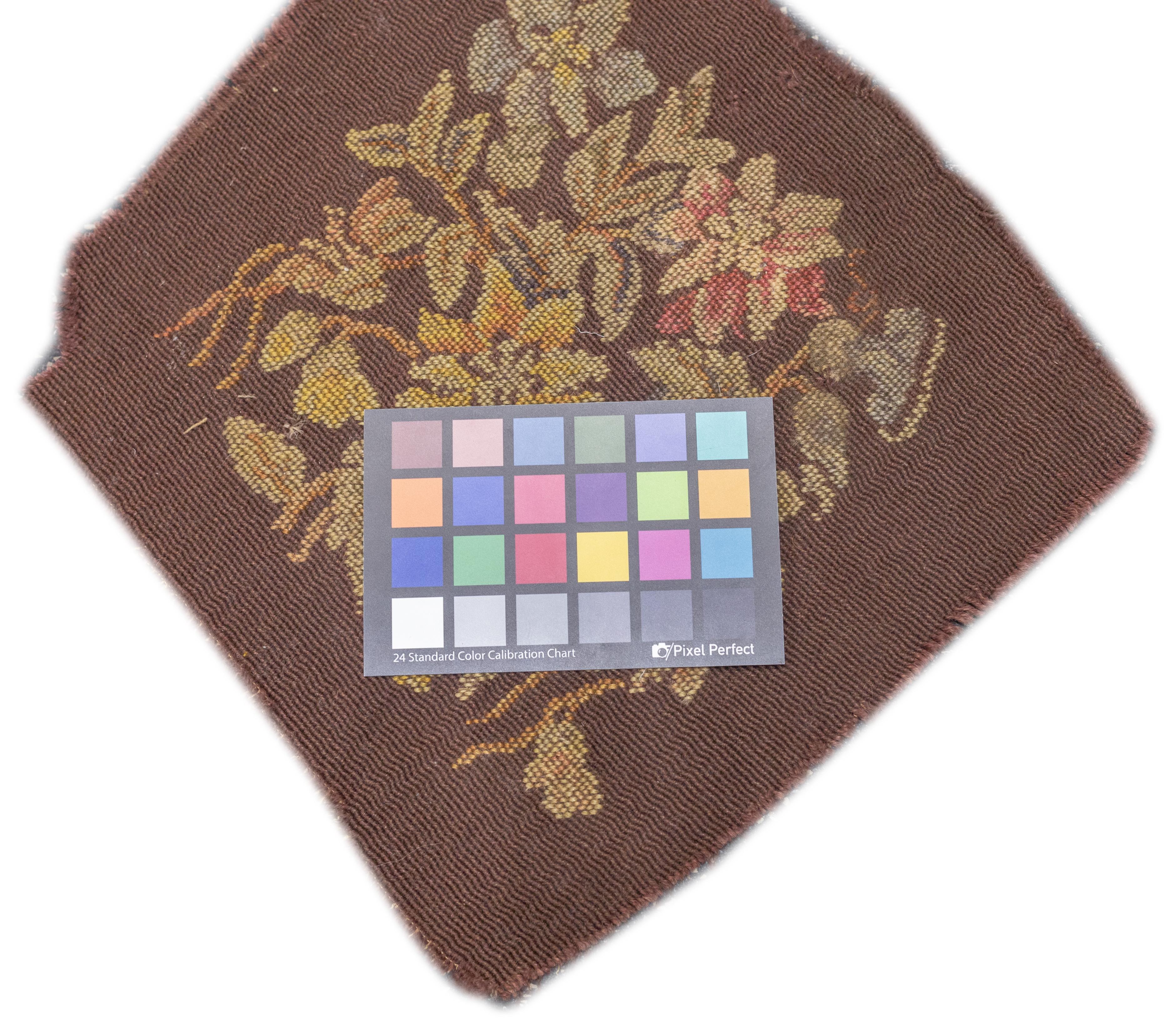 Vintage French Needle Point Rug 1'1'' x 1'2'' For Sale 4