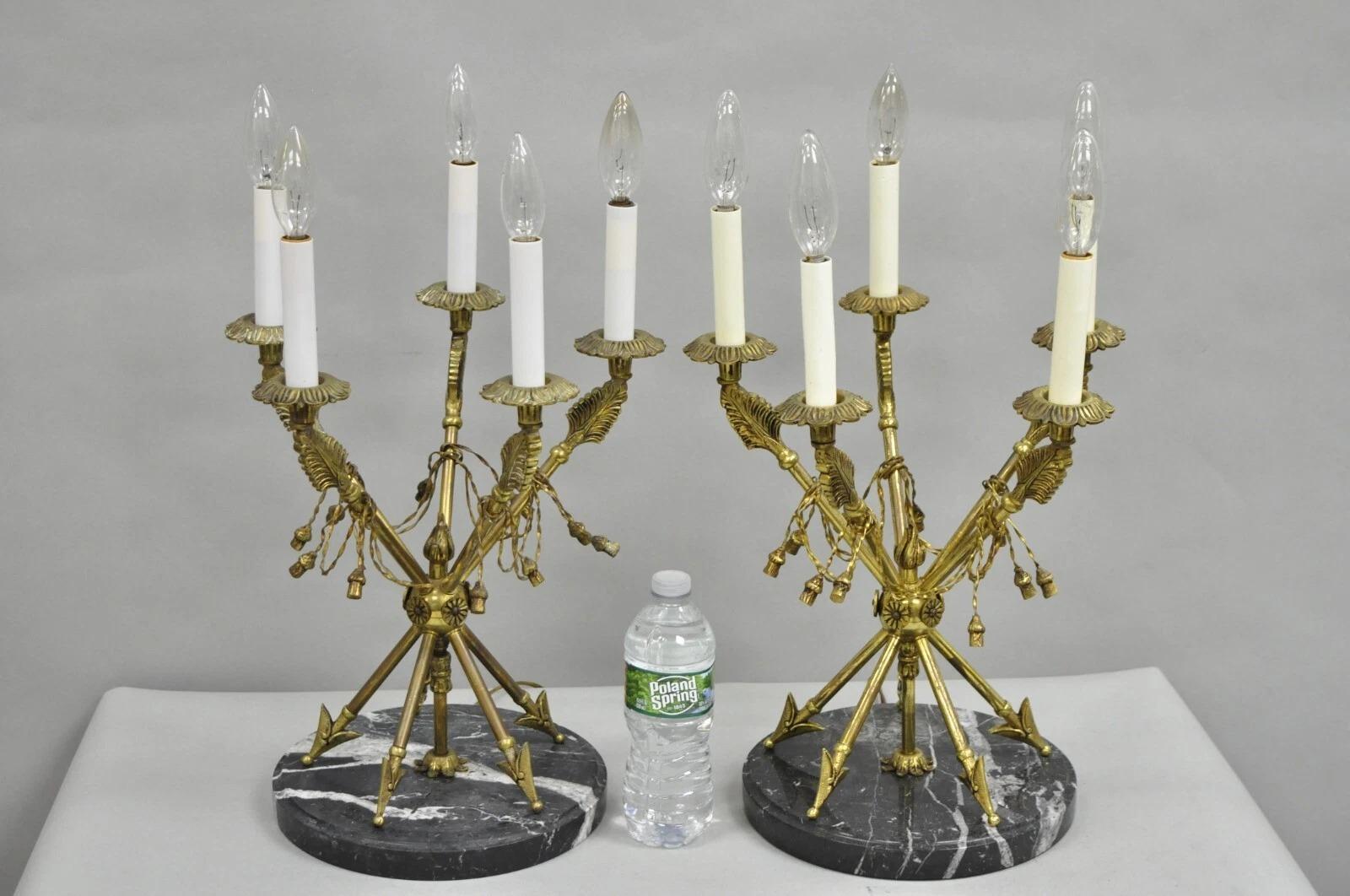 Vintage French Neoclassical Brass 