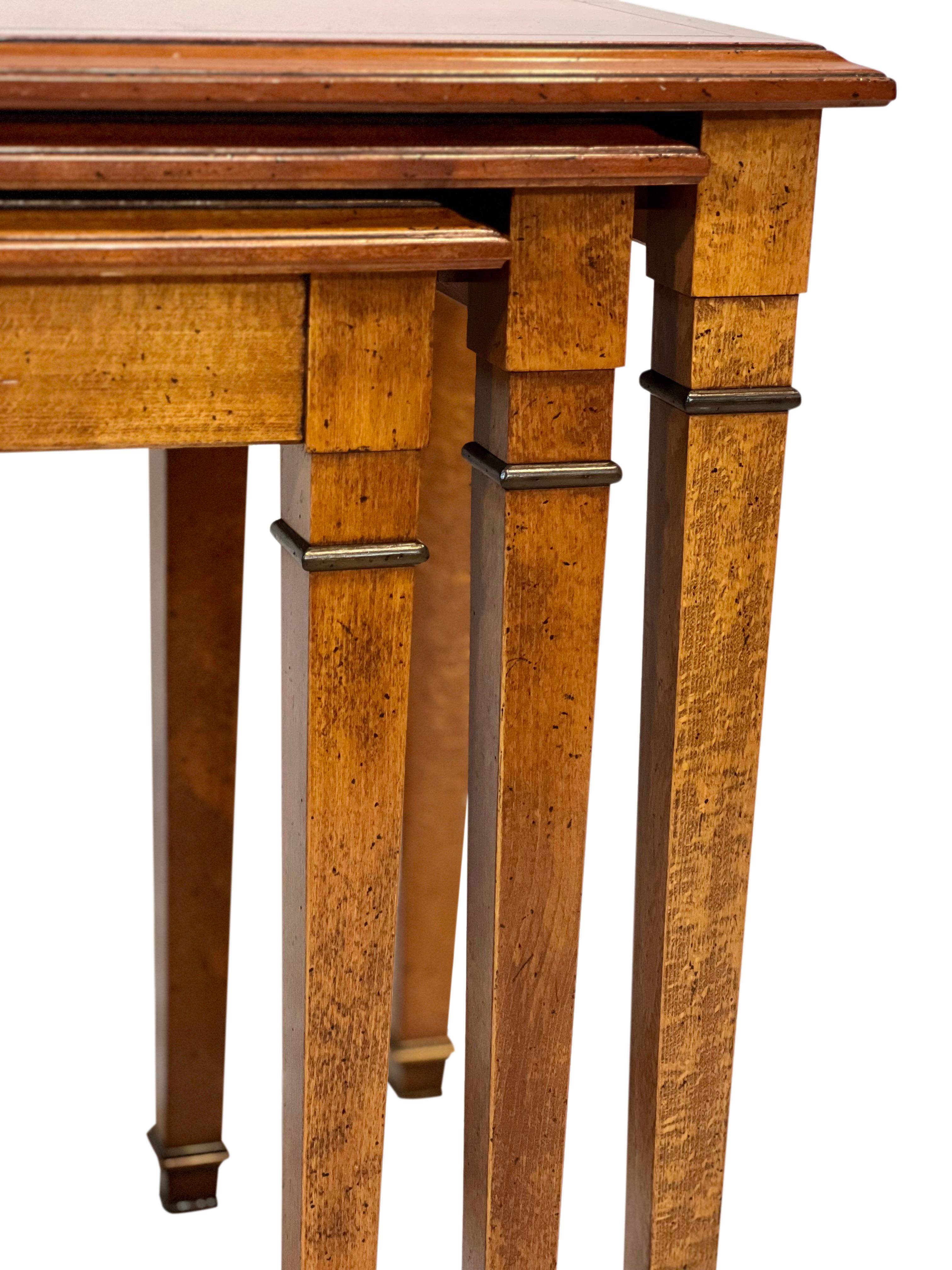 Vintage French Nesting Tables by Grange 5