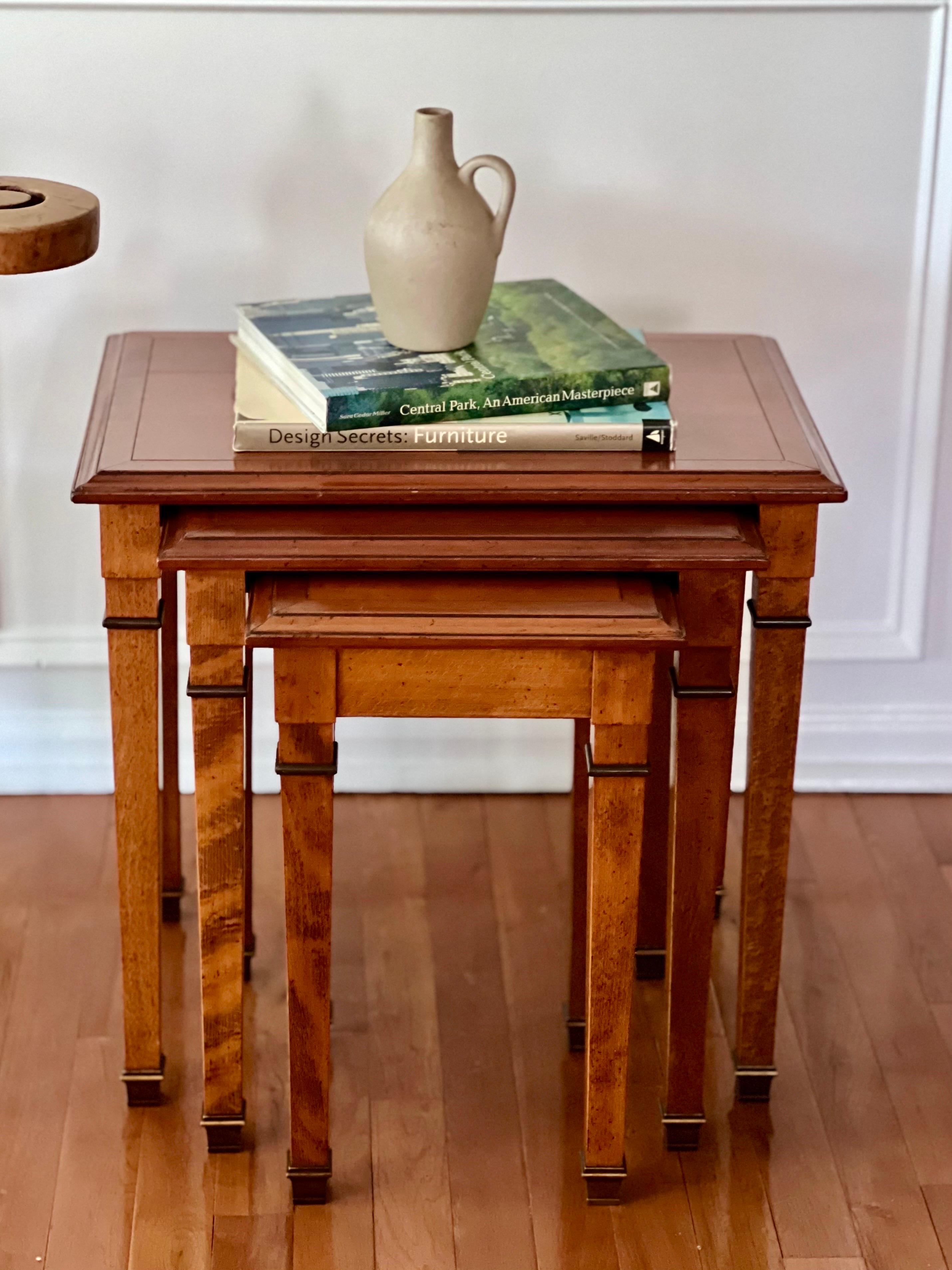 Vintage French Nesting Tables by Grange 10