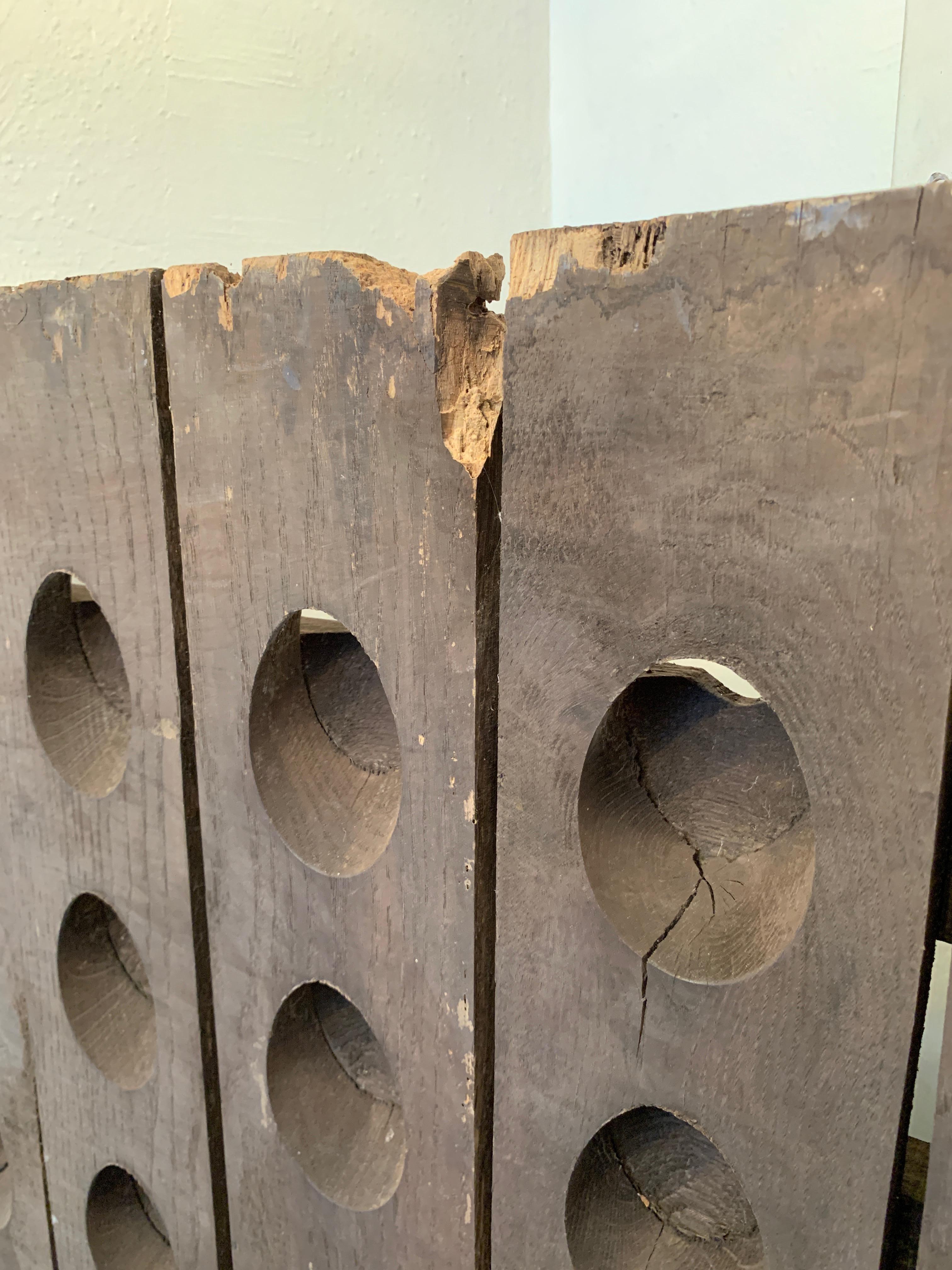 vintage french wine rack
