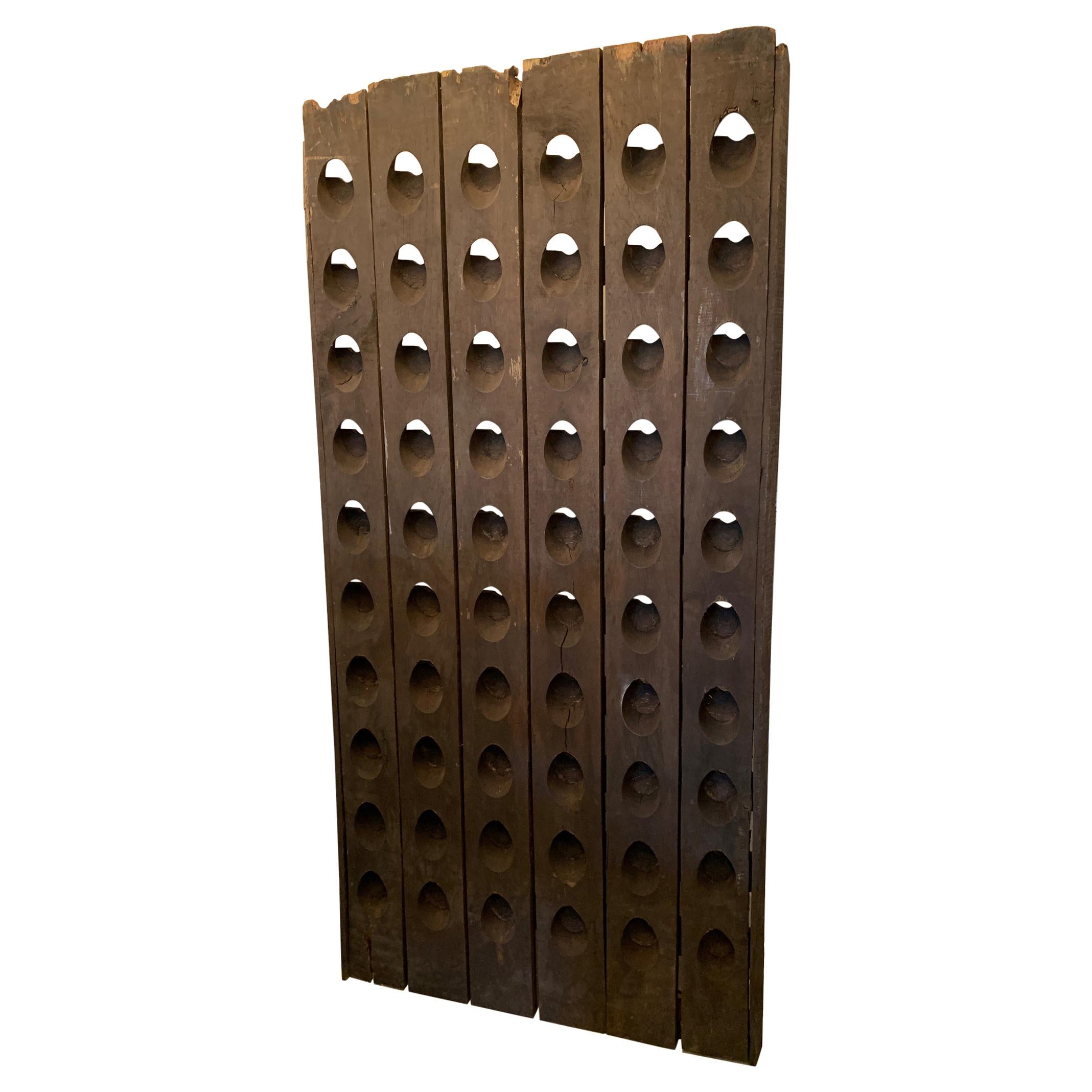 Vintage French Netting Wine Rack