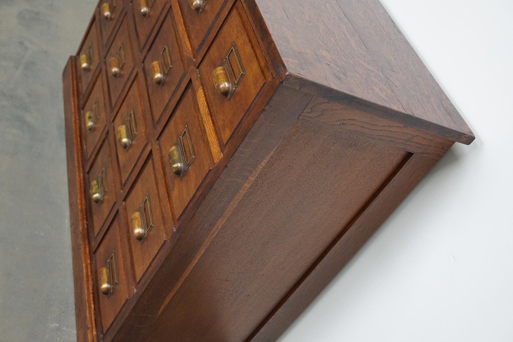 Vintage French Oak Apothecary Cabinet, 1930s 5