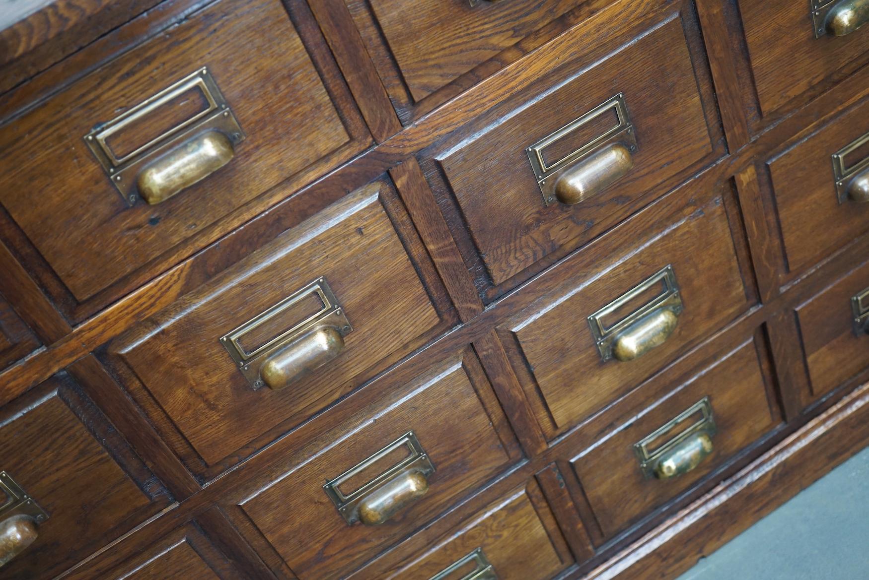 Vintage French Oak Apothecary Cabinet, 1930s 7