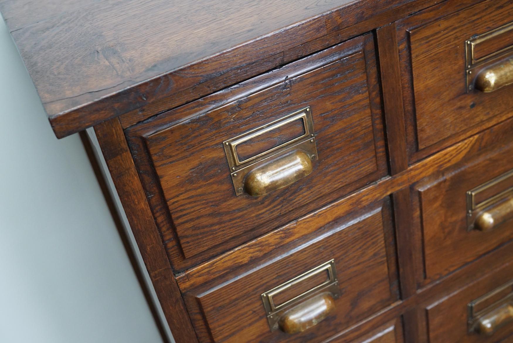 Vintage French Oak Apothecary Cabinet, 1930s 9