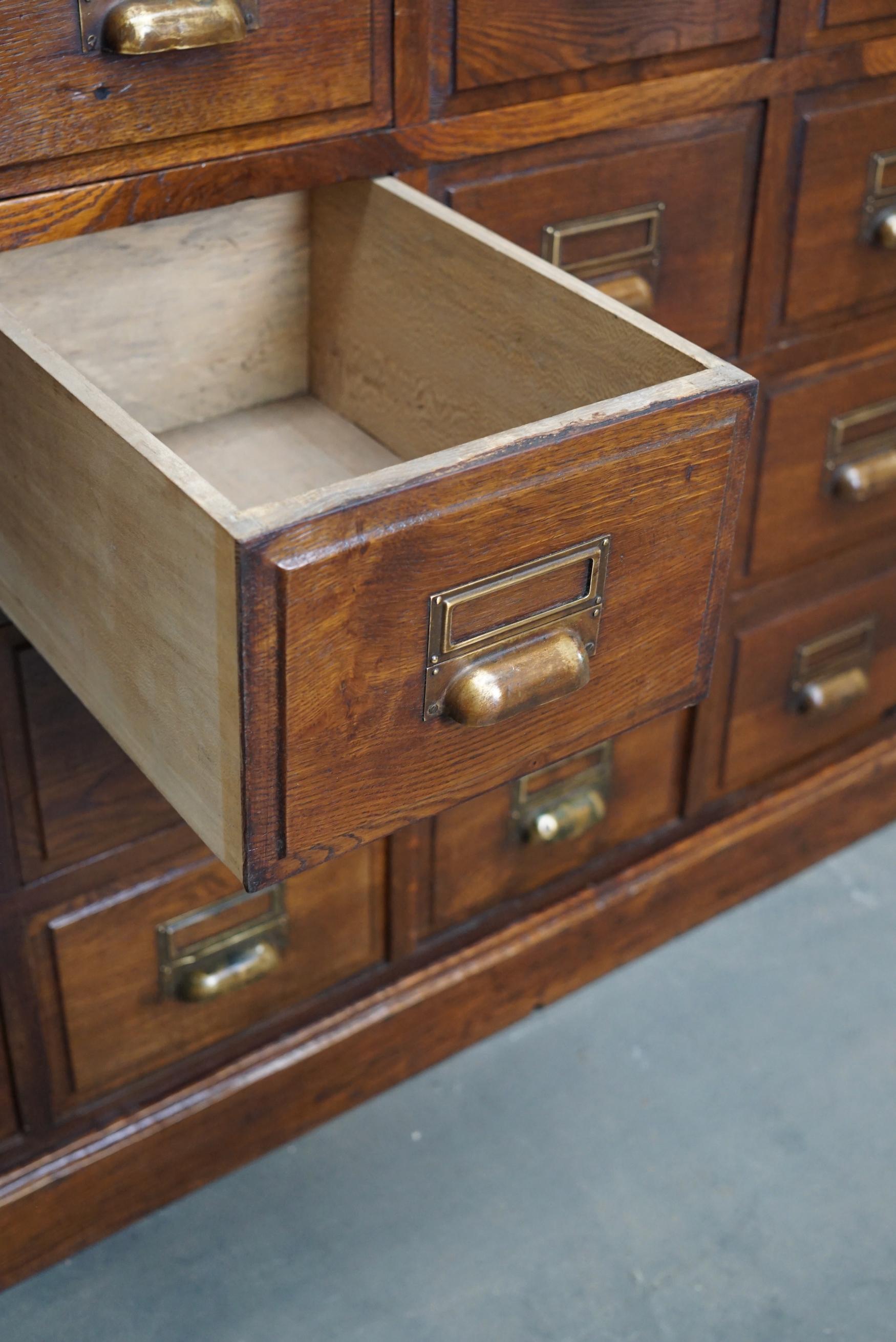 Vintage French Oak Apothecary Cabinet, 1930s 10