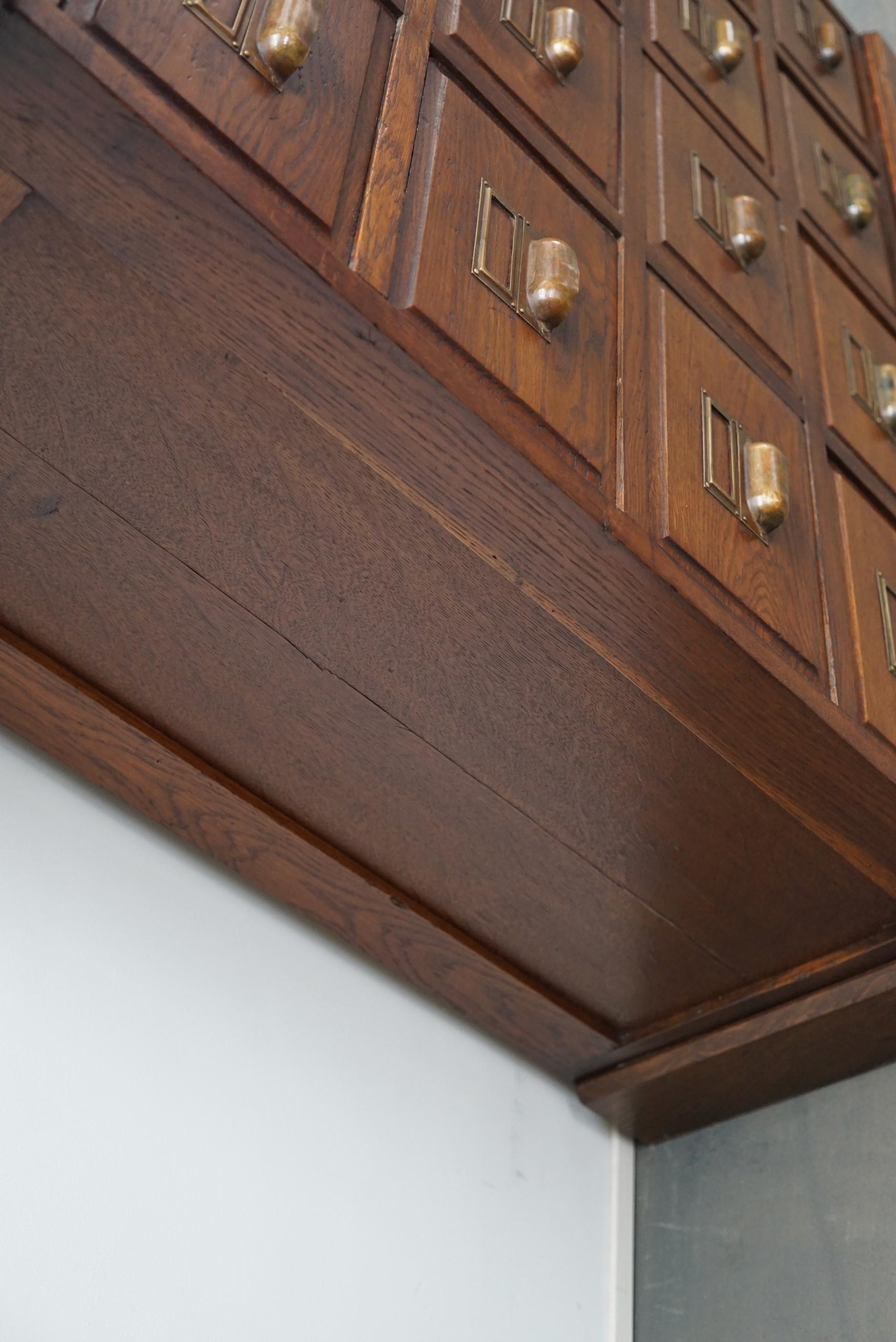 Vintage French Oak Apothecary Cabinet, 1930s 11