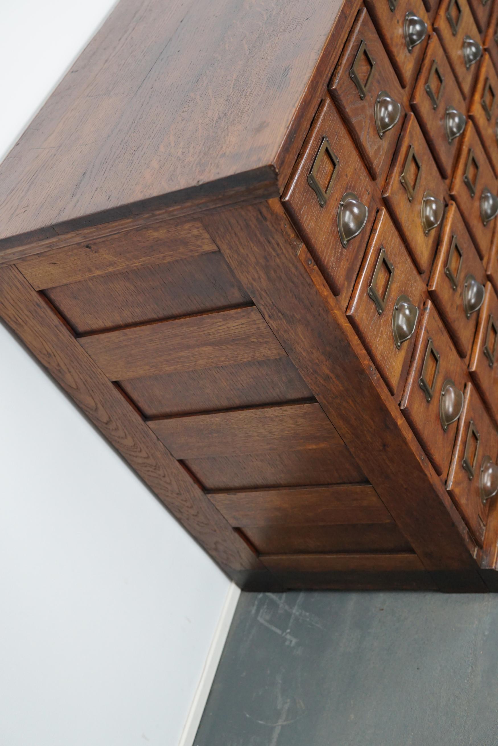 Vintage French Oak Apothecary Cabinet, 1930s 2