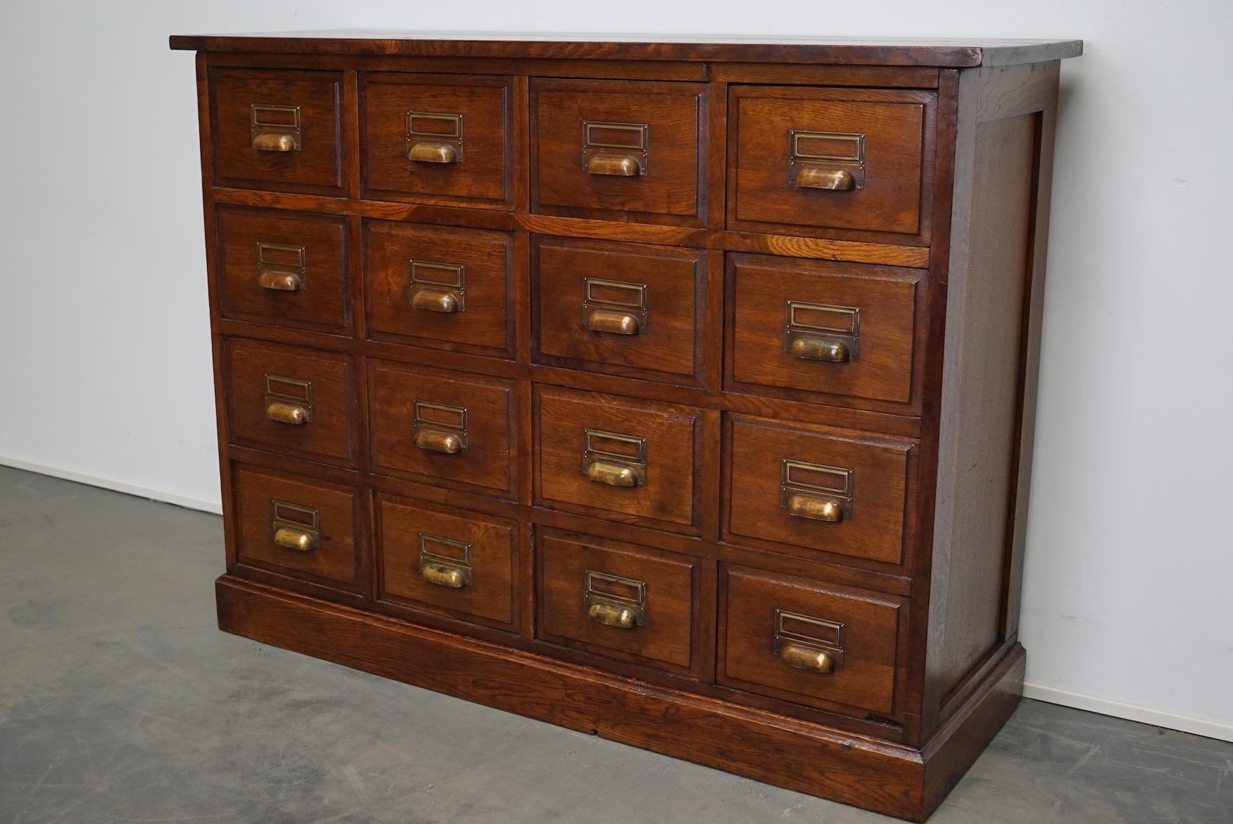 Vintage French Oak Apothecary Cabinet, 1930s 3