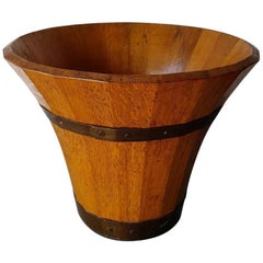 Vintage French Oak Champagne or Wine Cooler, 1960s-1970s