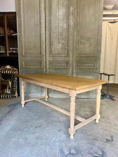 Vintage French Oak Dining Table
