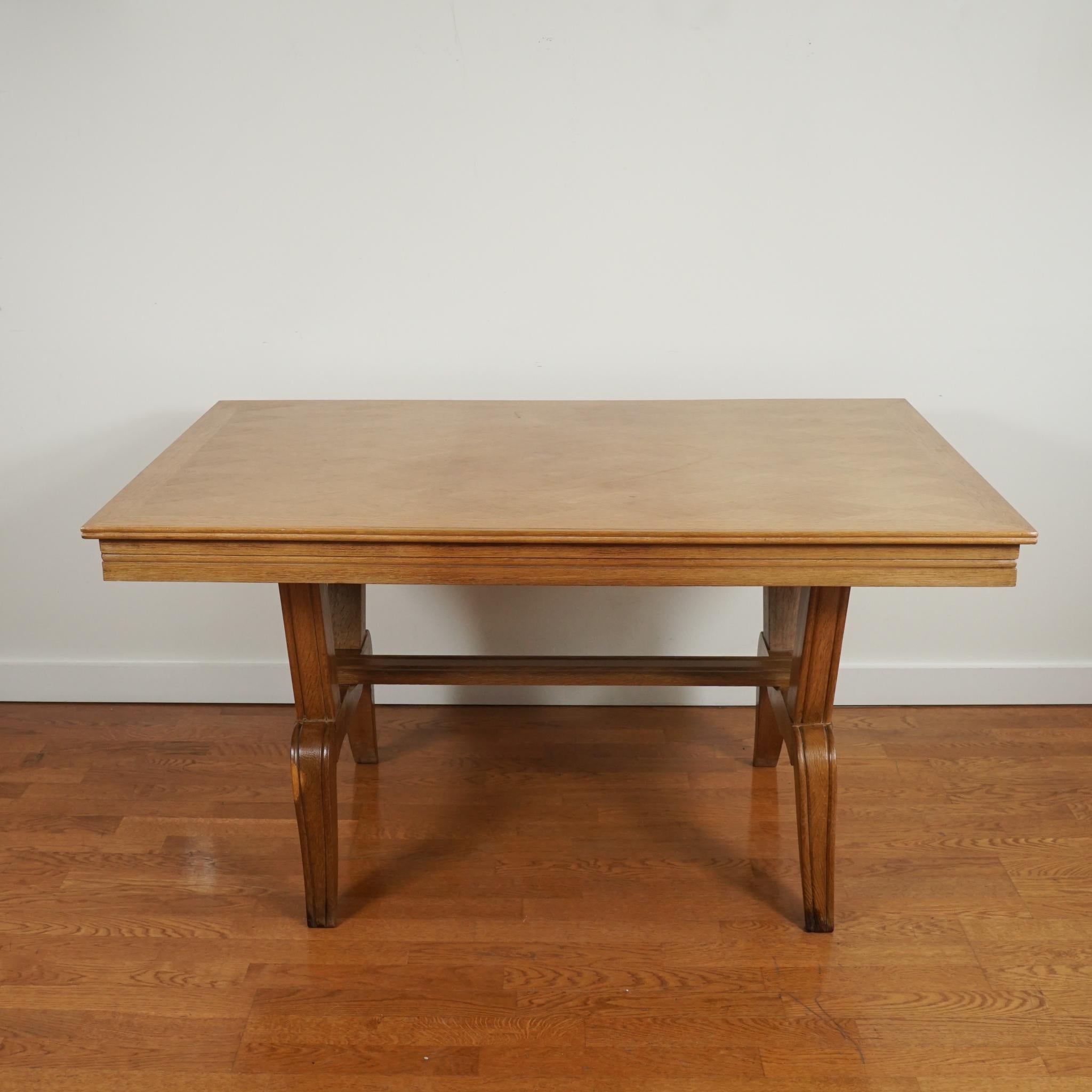 20th Century Vintage French Oak Dining Table