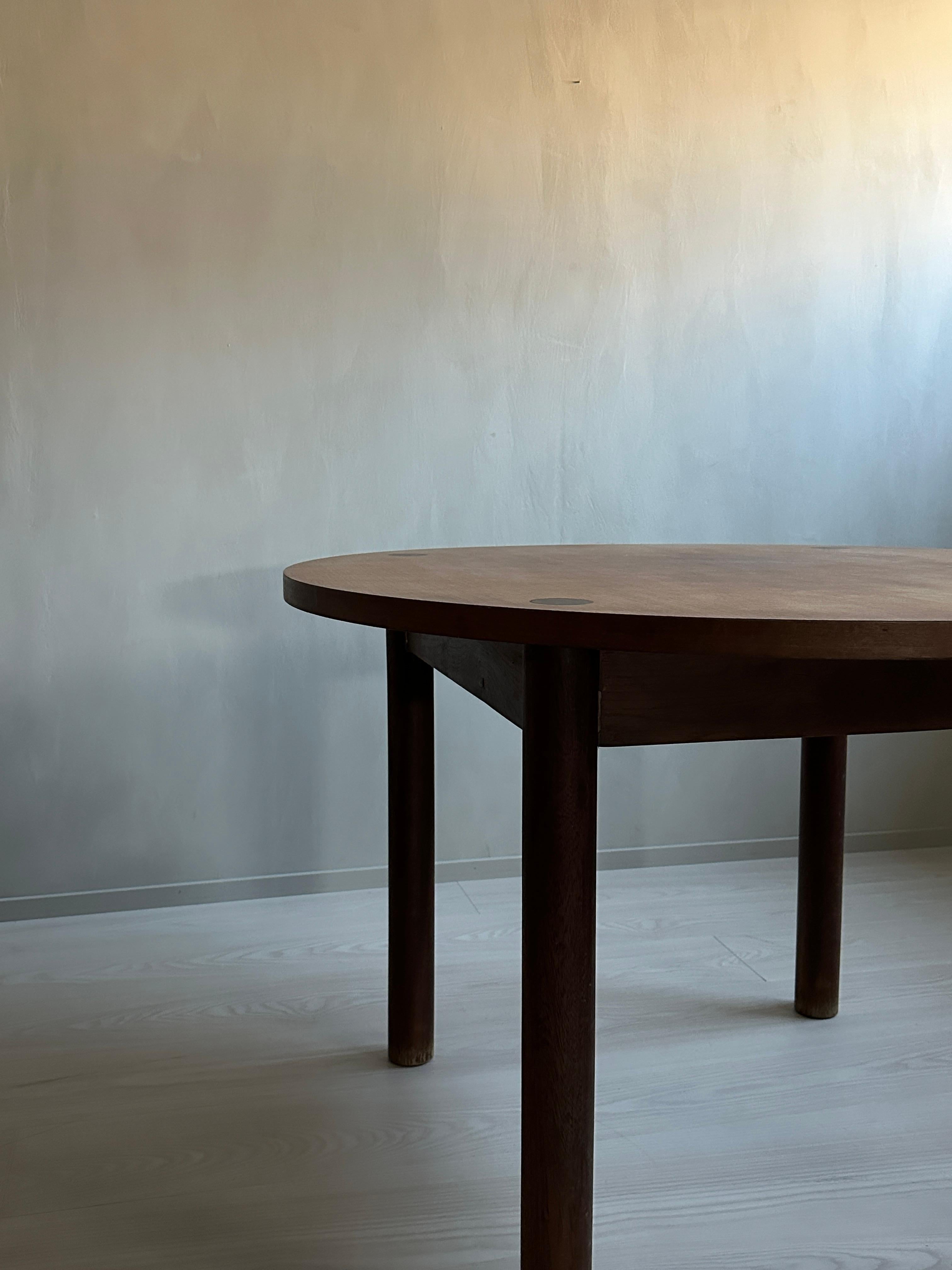 Vintage French Oak Dining Table in Style of Charlotte Perriand, France, 1950s 8