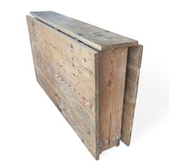 Vintage French Oak Wooden Farm Table