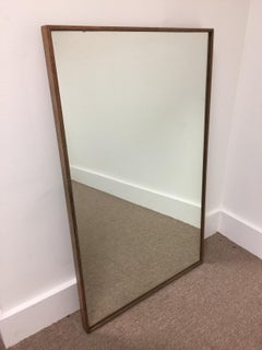 Vintage French Oak Framed Wall Mirror