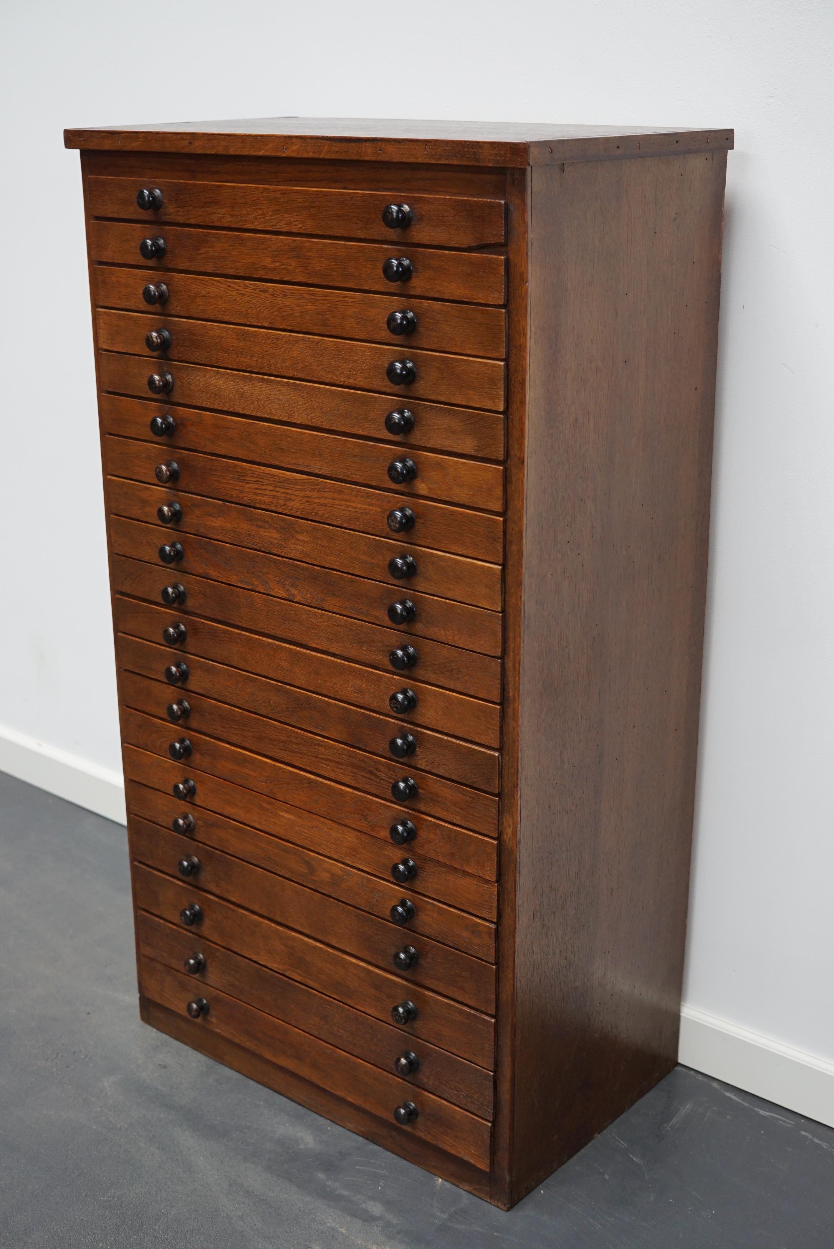 Mid-20th Century Vintage French Oak Jewelers / Watchmakers Cabinet, circa 1930