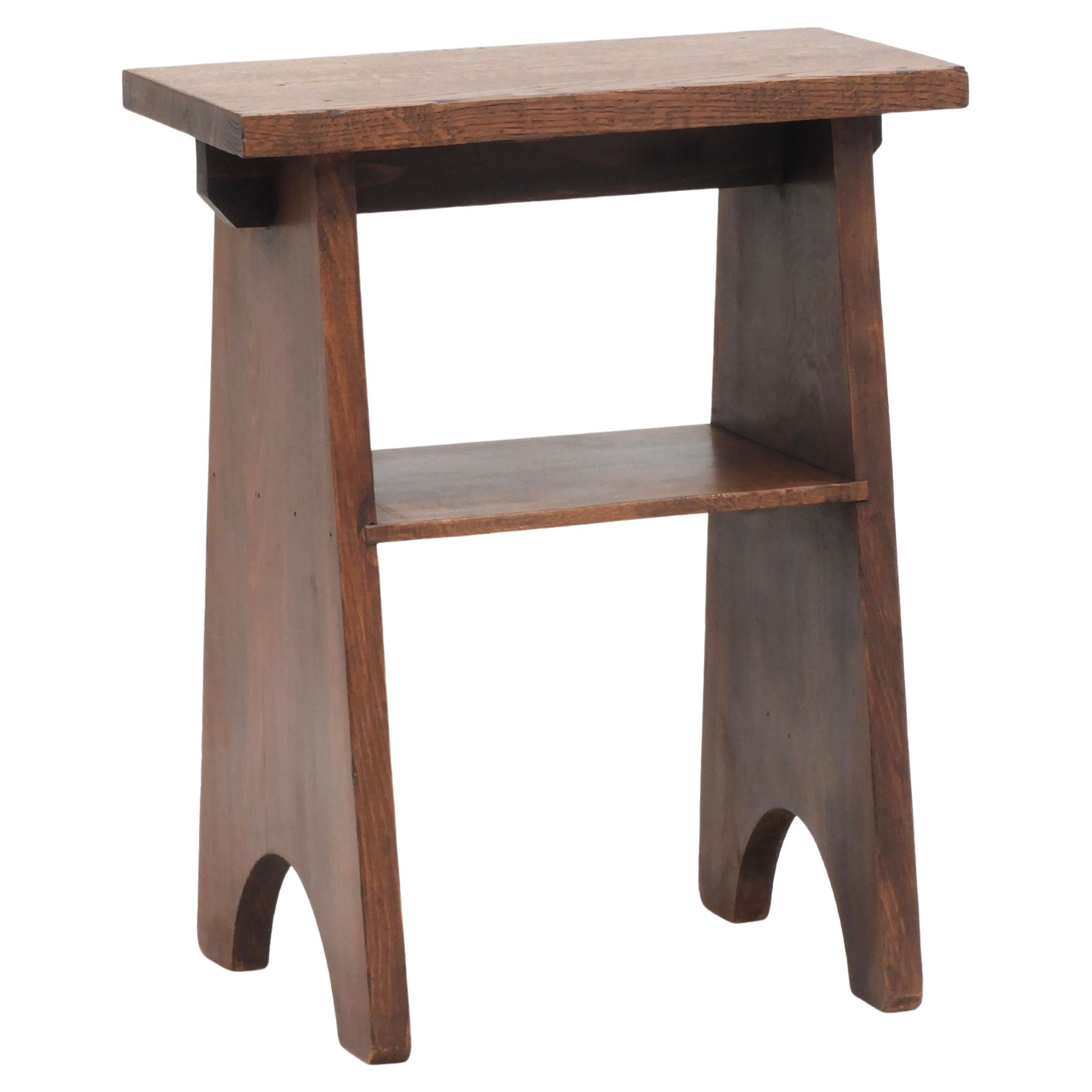 Glow Side Table or Stool in Frosty Clear, Handmade from Recycled Resin