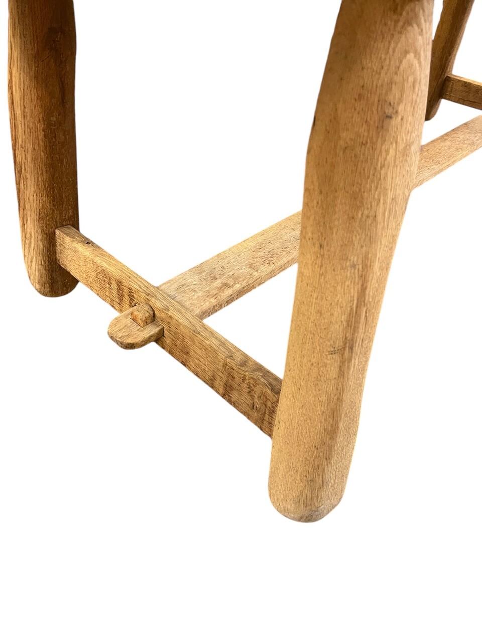 Vintage French Oak Trestle / Dining Table 1