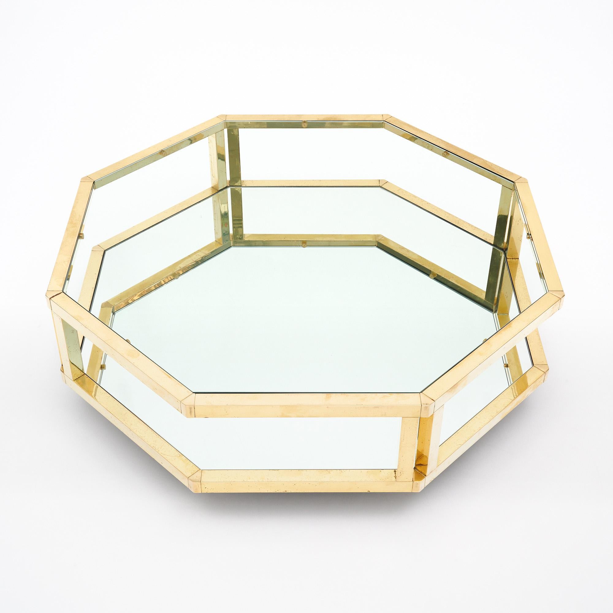 Mesa de centro octogonal francesa vintage Francés en venta