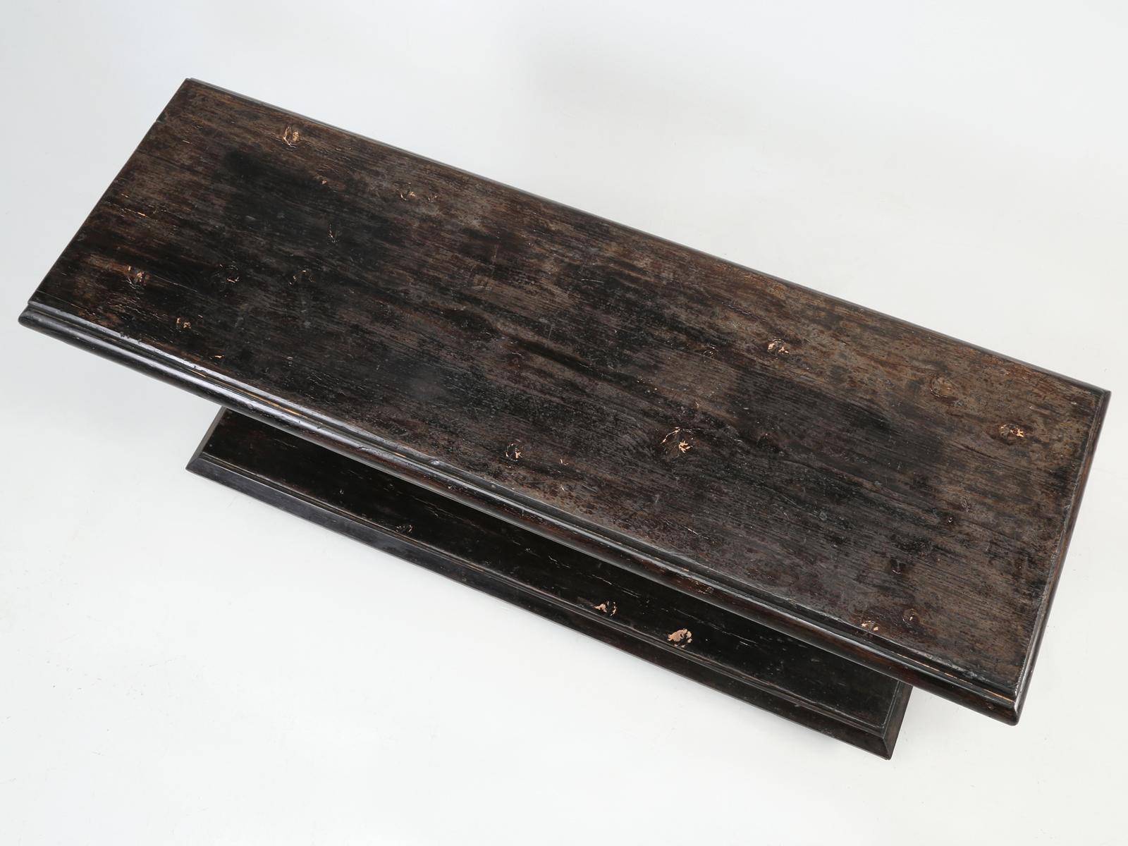 vintage black console table