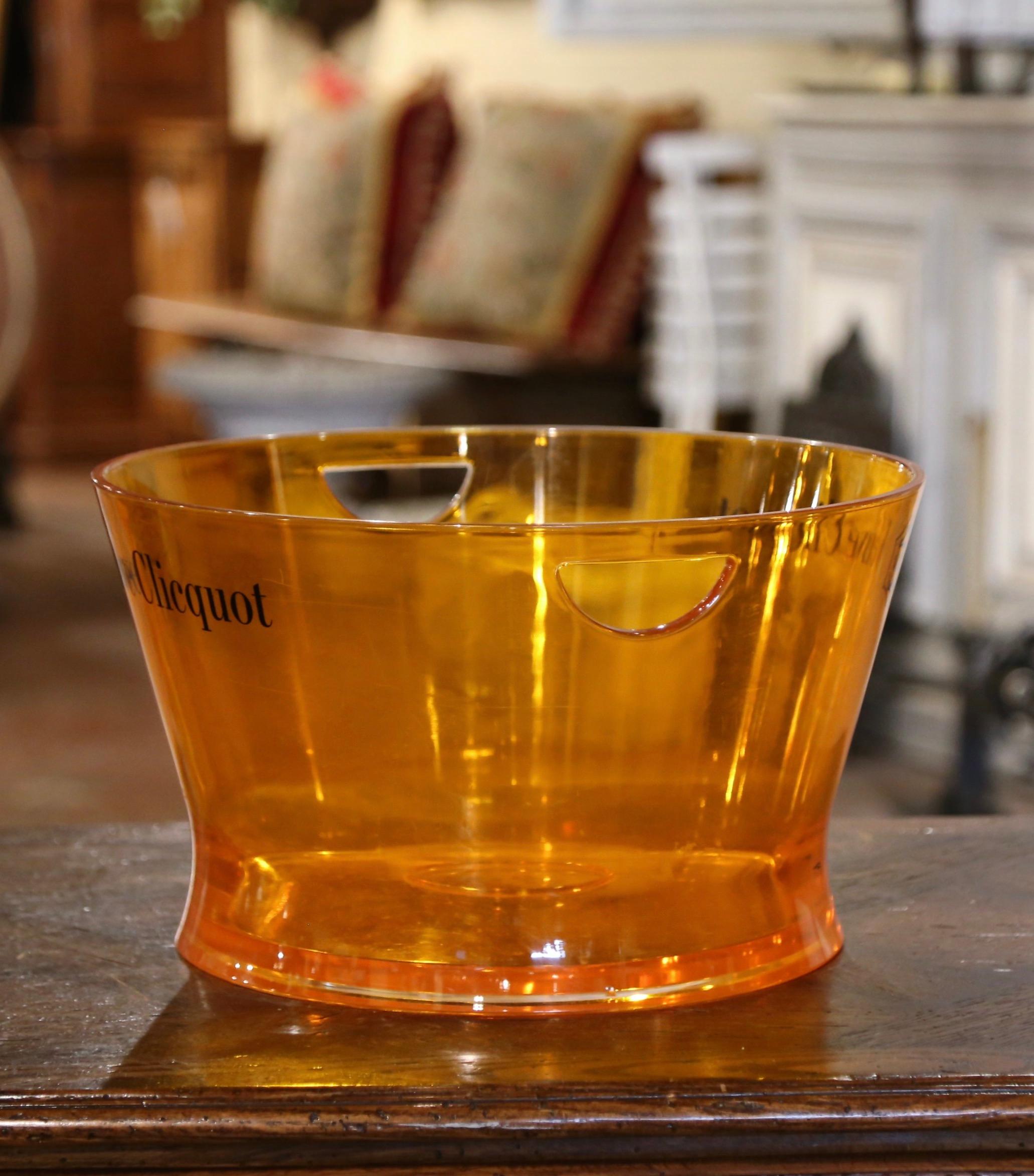 20th Century Vintage French Orange Acrylic 