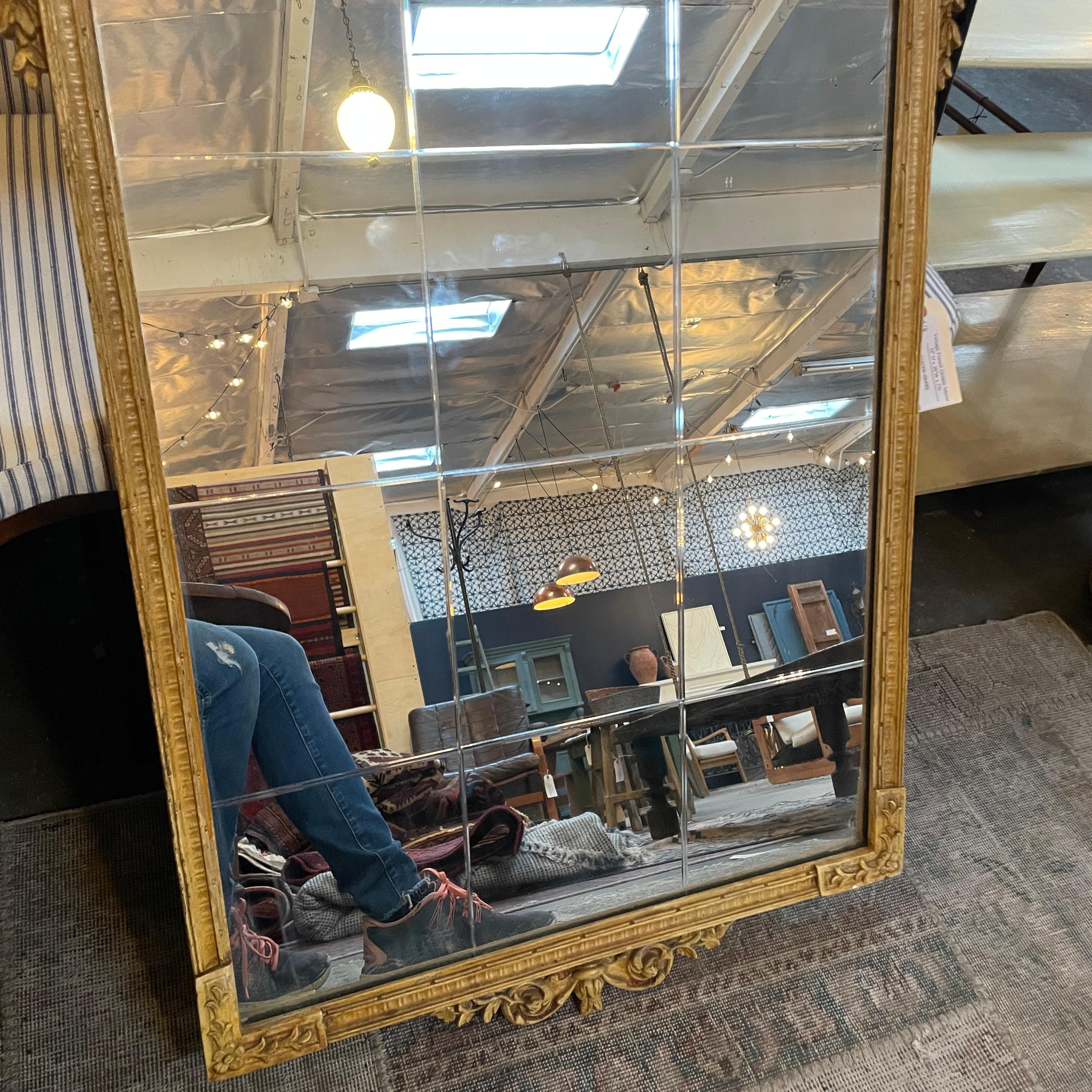 Wood Vintage French Ornate Mirror