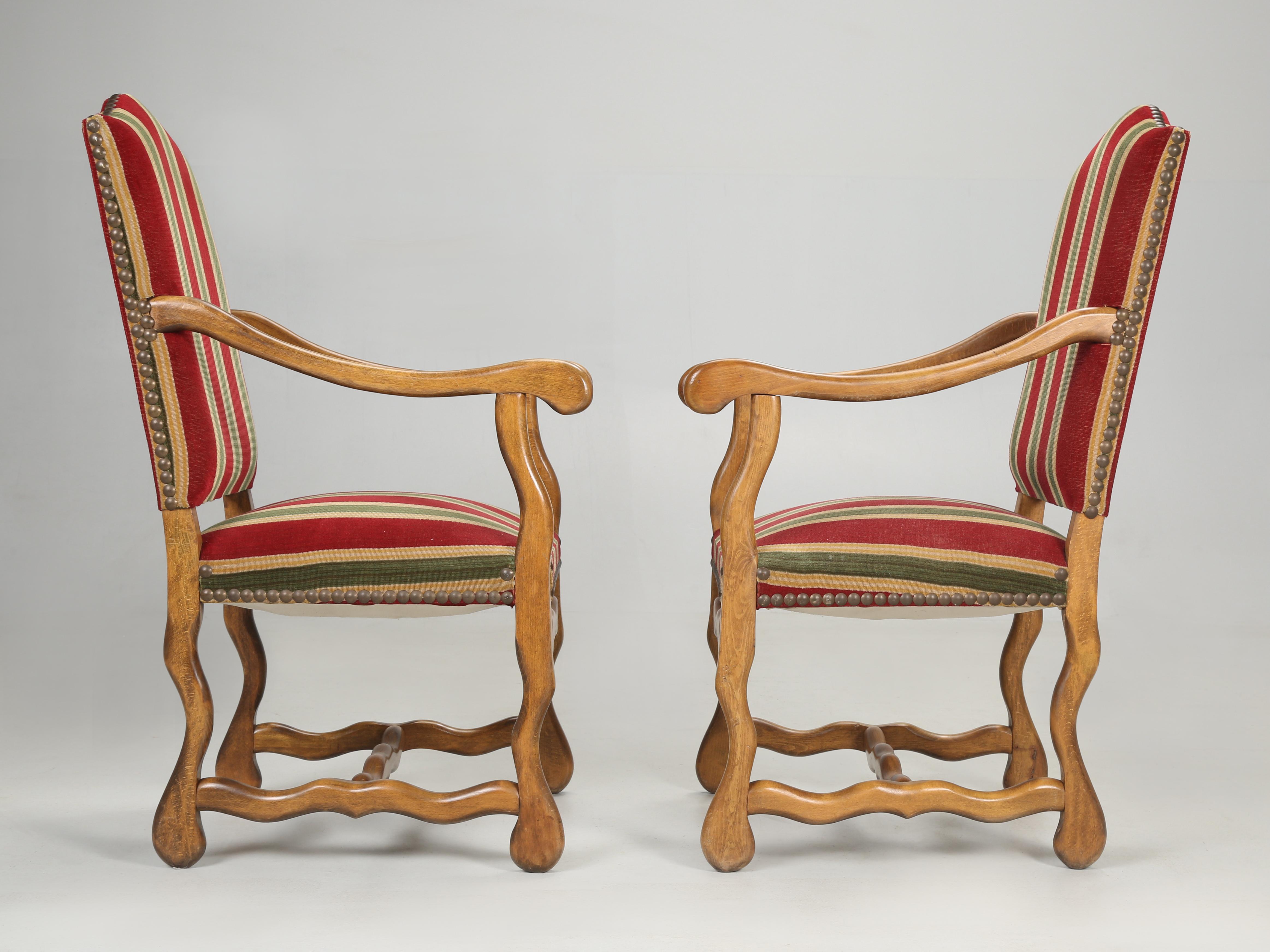 Vintage French Os De Mouton Style Arm Chairs Imported from France 6