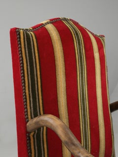 Fauteuils français vintage de style Os De Mouton en bois, construction artisanale, non restaurés