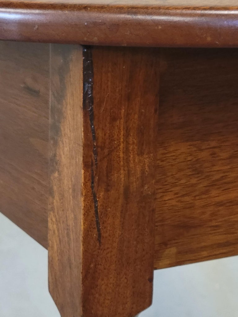 Vintage French Oval Pad Foot Side Tables, a Pair For Sale at 1stDibs