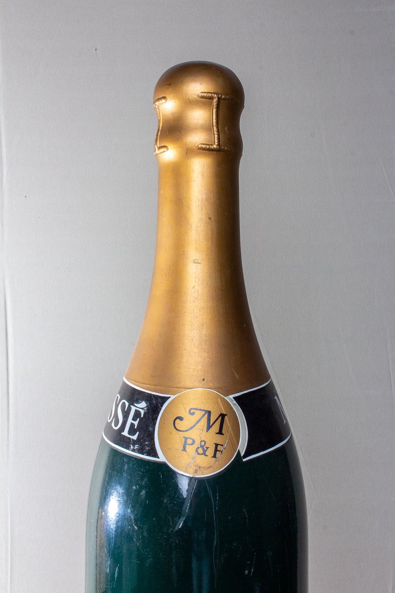 Vintage French Oversized Champagne Massé Bottle Prop At 1stdibs Champagne Massé Oversized
