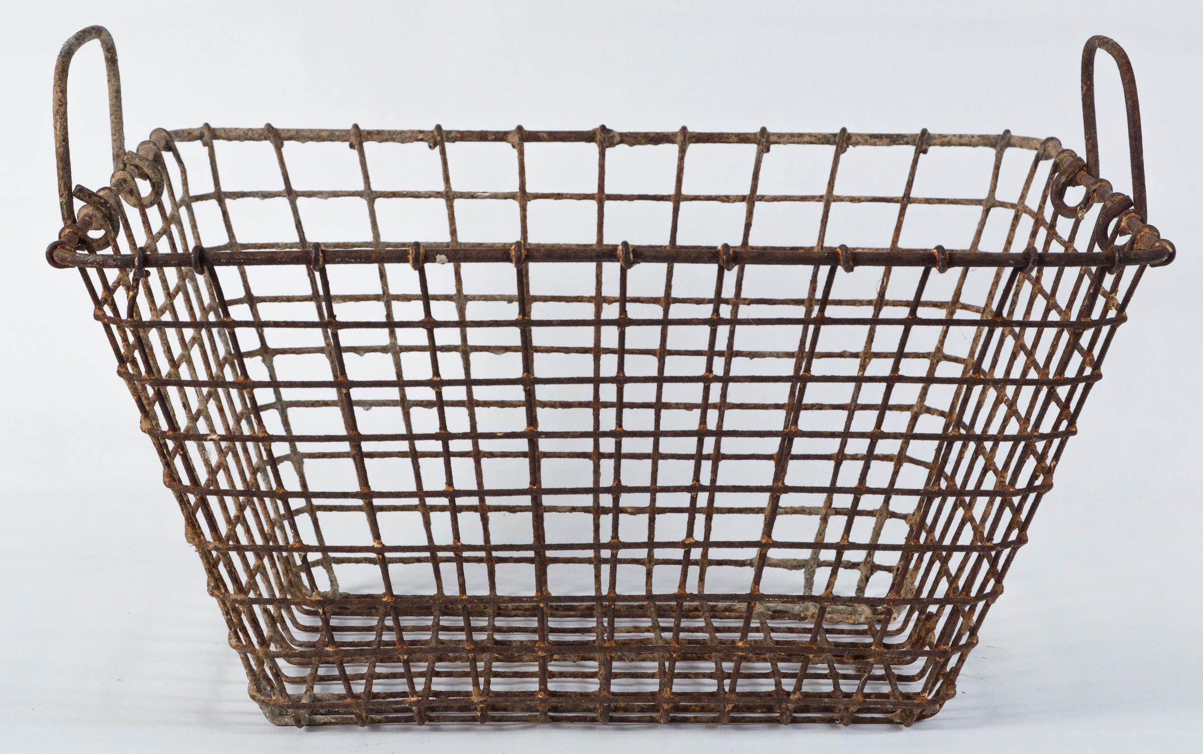 Vintage French Oyster Baskets, Set of Two, 20th Century For Sale 1