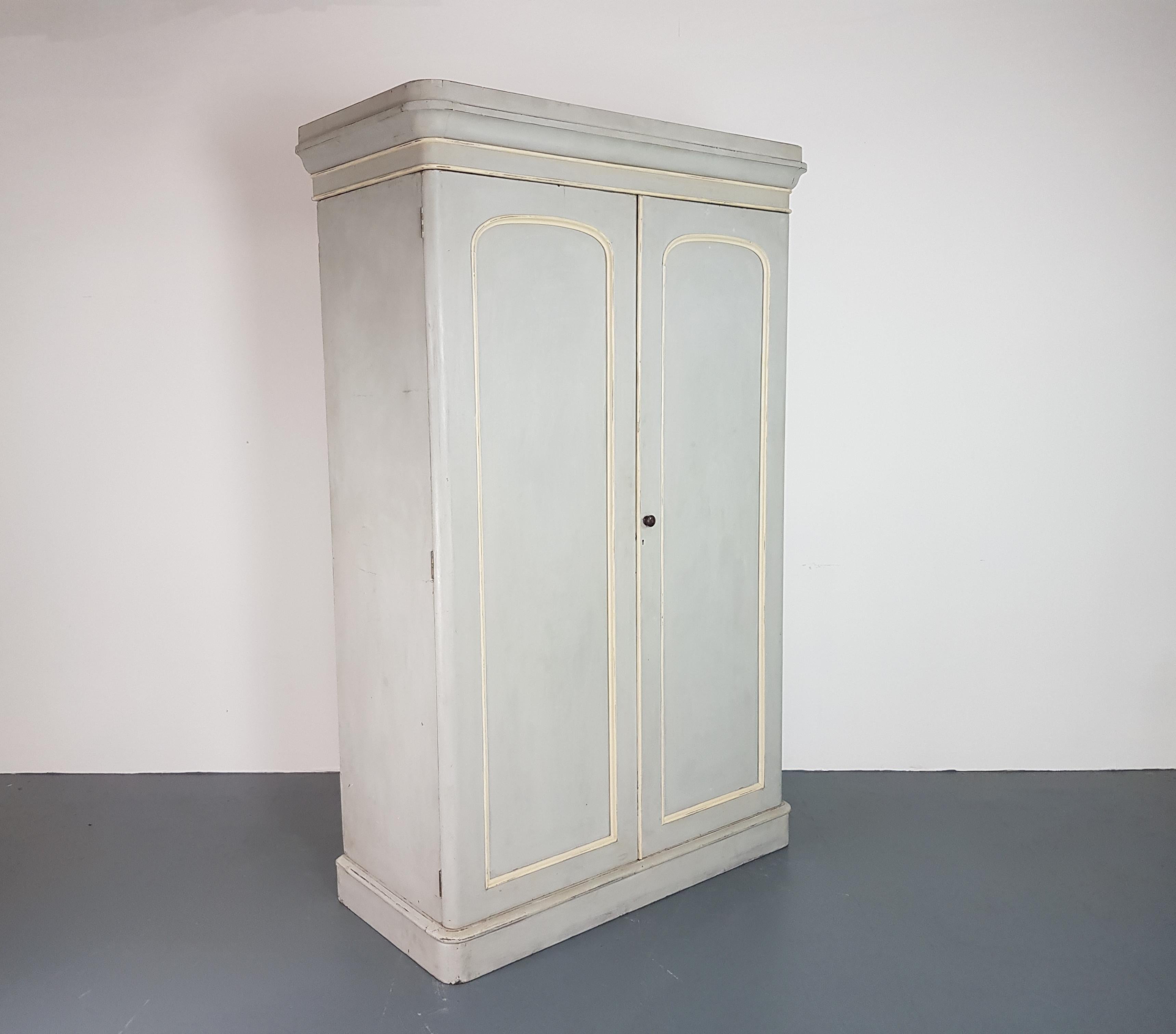 Vintage French Painted Armoire 4