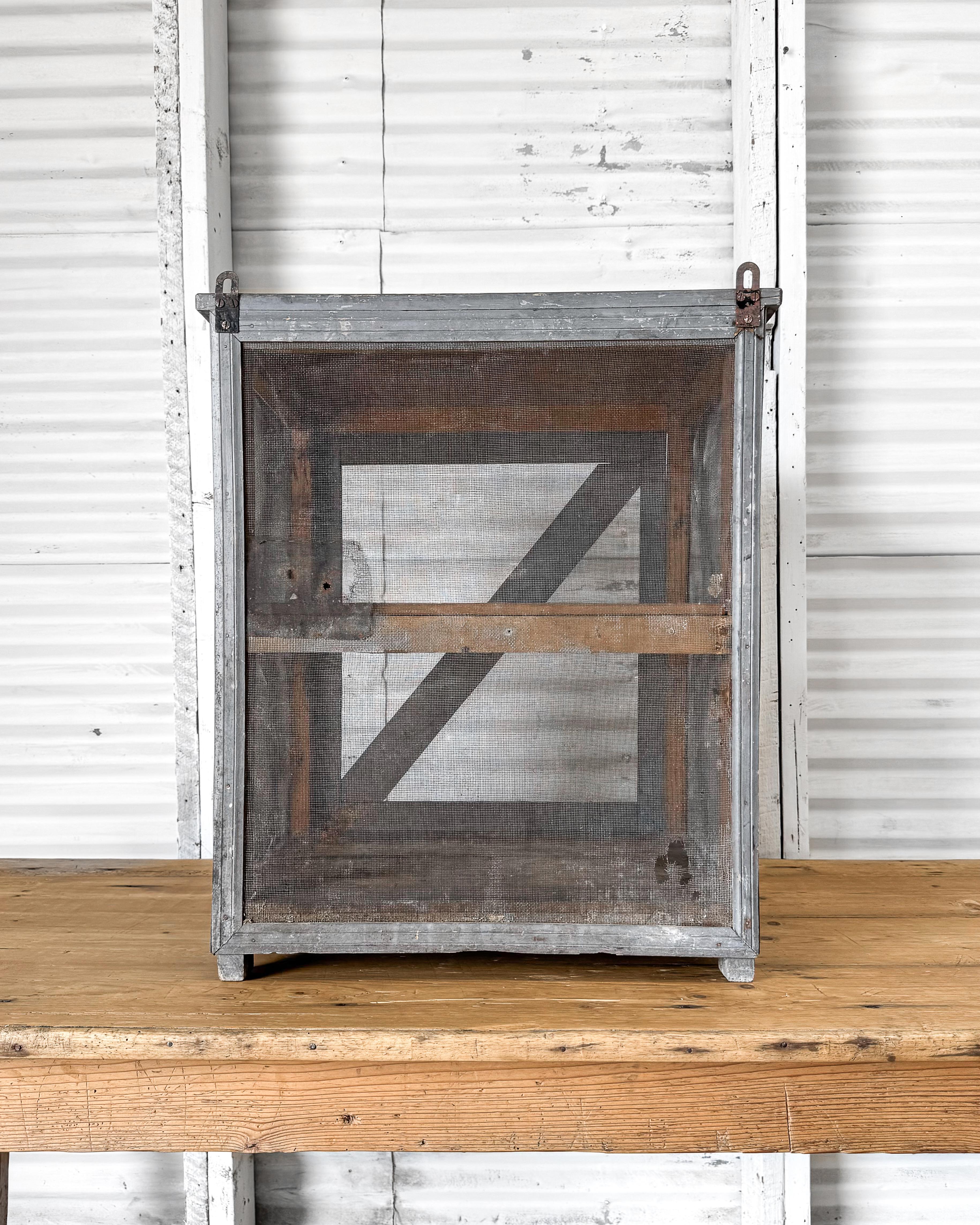Vintage French Painted French Cheese Safe 12