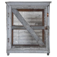Vintage French Painted French Cheese Safe
