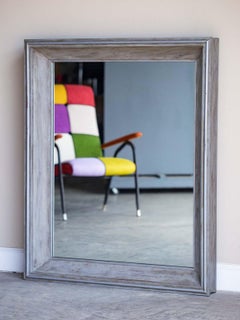 Vintage French Painted Mahogany Mirror, circa 1920