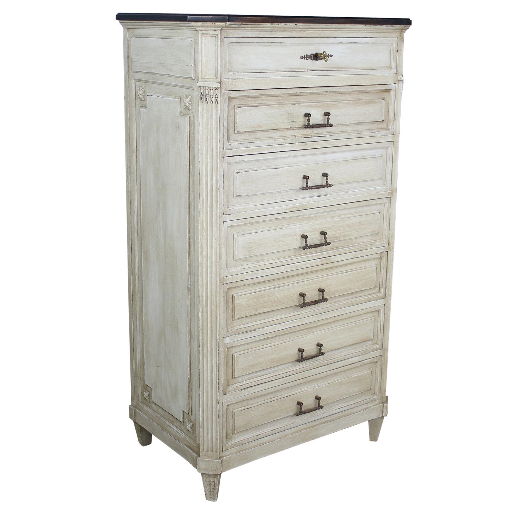 Vintage French Painted Semanier