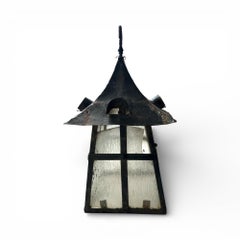 Vintage French Pair of Iron Lanterns