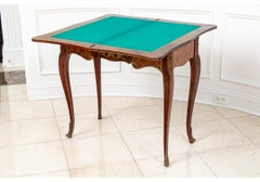 Vintage French Parquet Games Table