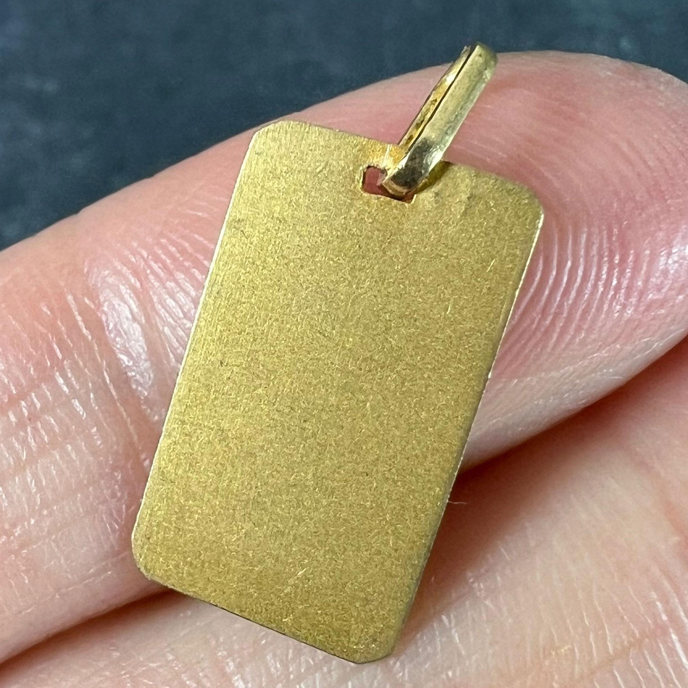 Ciondolo Medaglia d'epoca francese Perroud Ares Zodiac in oro giallo 18 carati in vendita 4