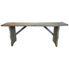 Vintage French Petite Farm Bench