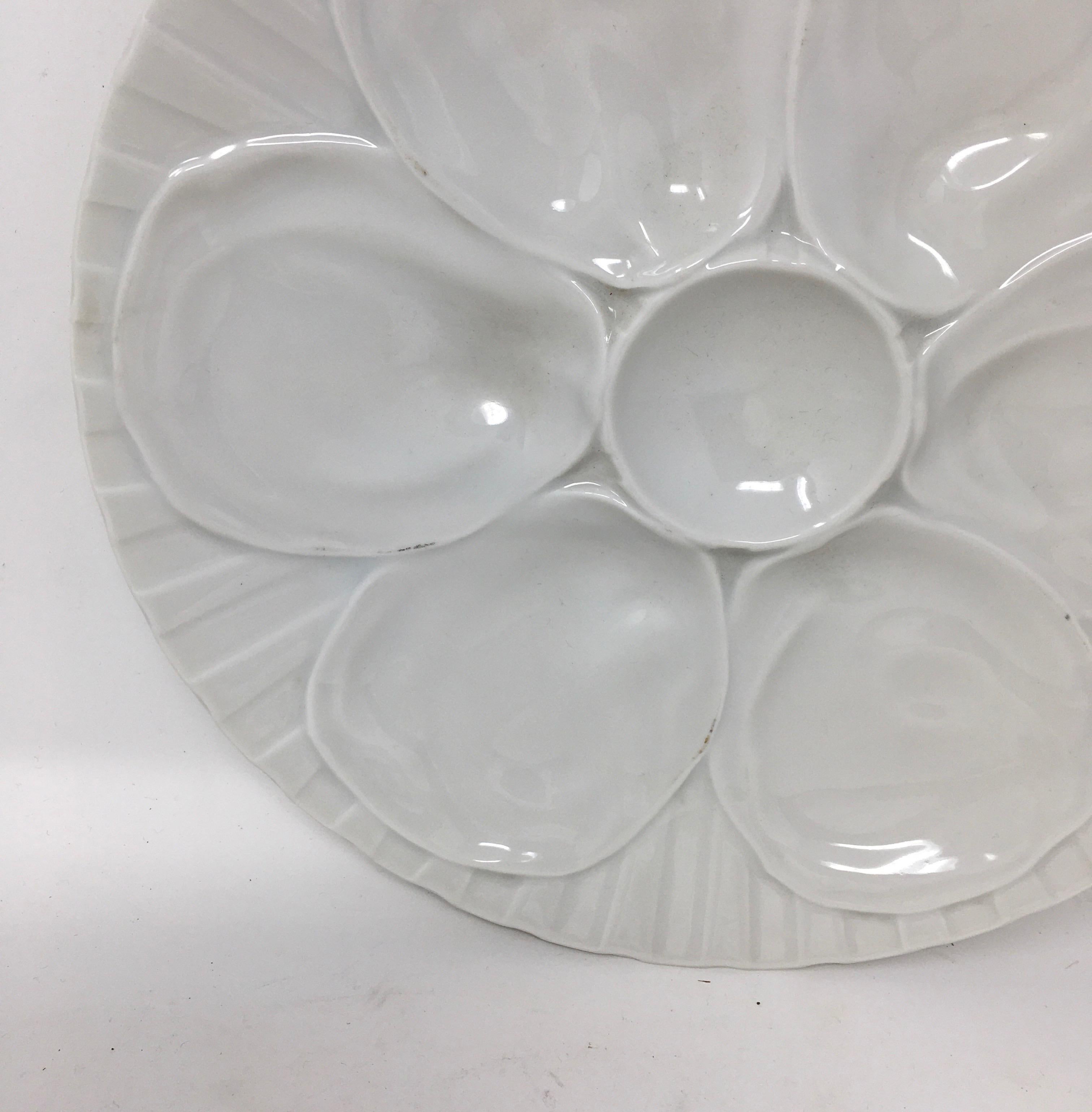 Porcelain Vintage French Pillivuyt Oyster Plate