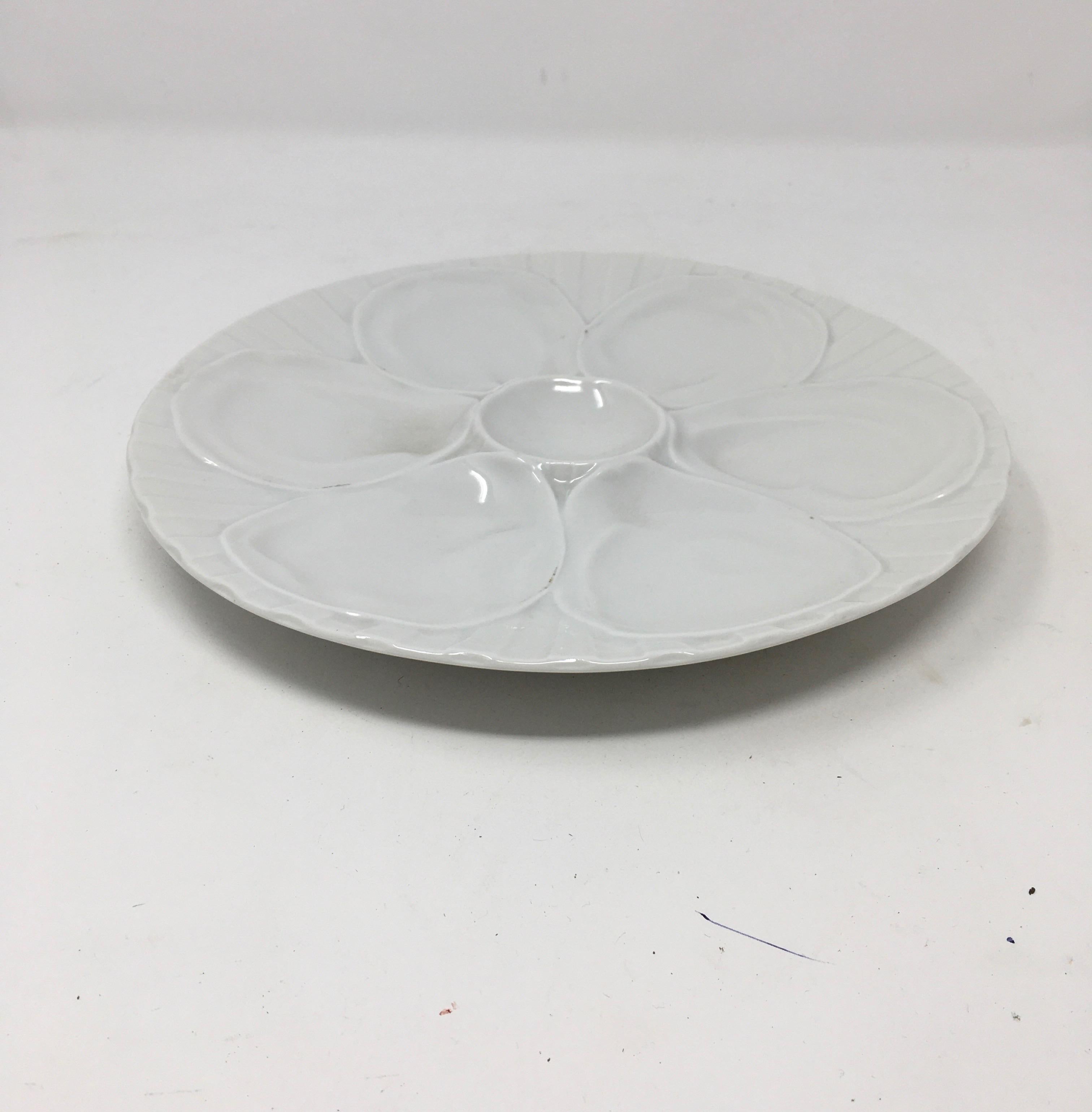 Vintage French Pillivuyt Oyster Plate 3