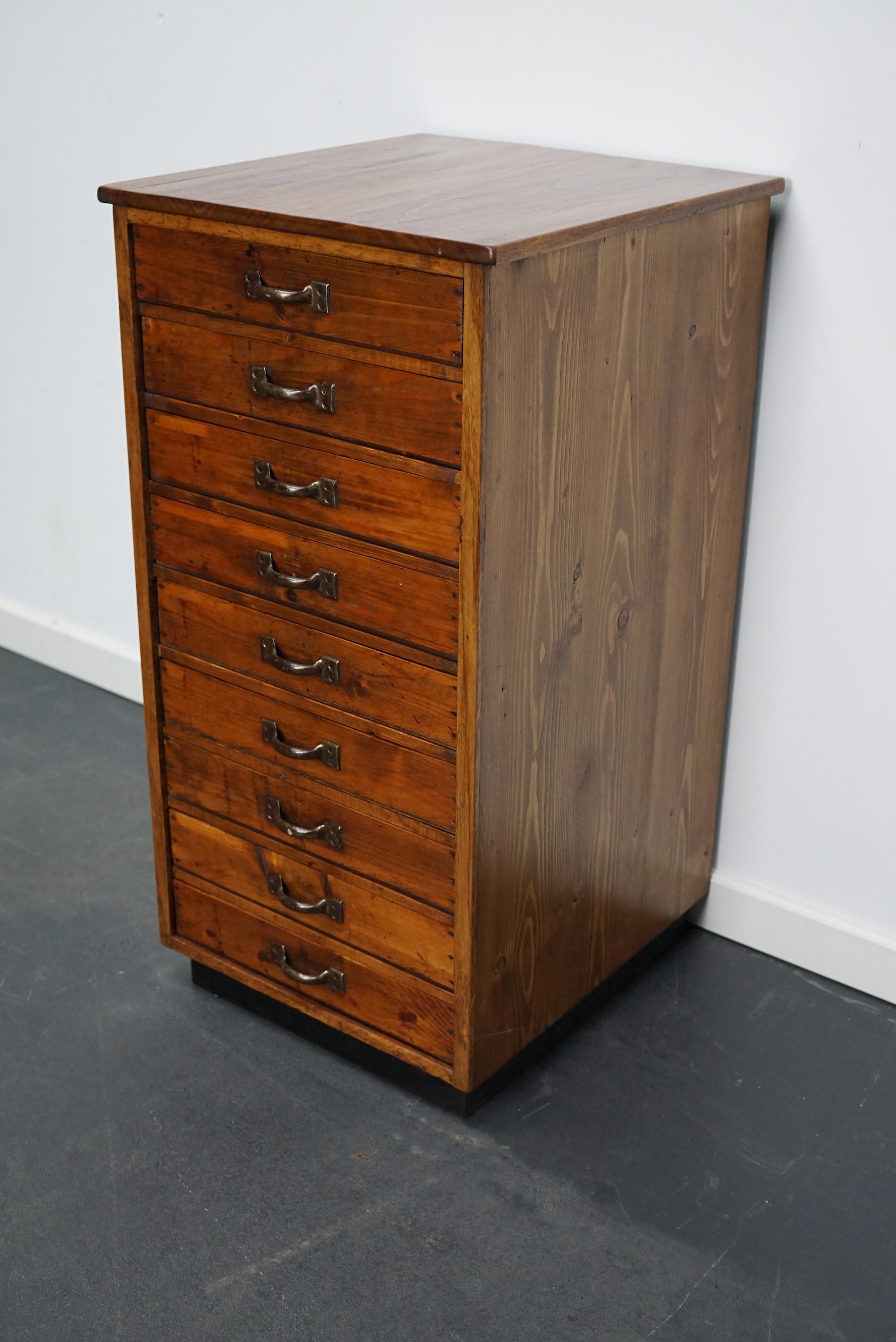 Vintage French Pine Apothecary Cabinet, 1930s For Sale 2