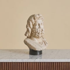 Scultura vintage francese: busto in gesso