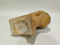 Vintage French Plaster Mannequin Head