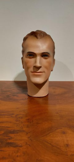 Vintage French Plaster Mannequin Head