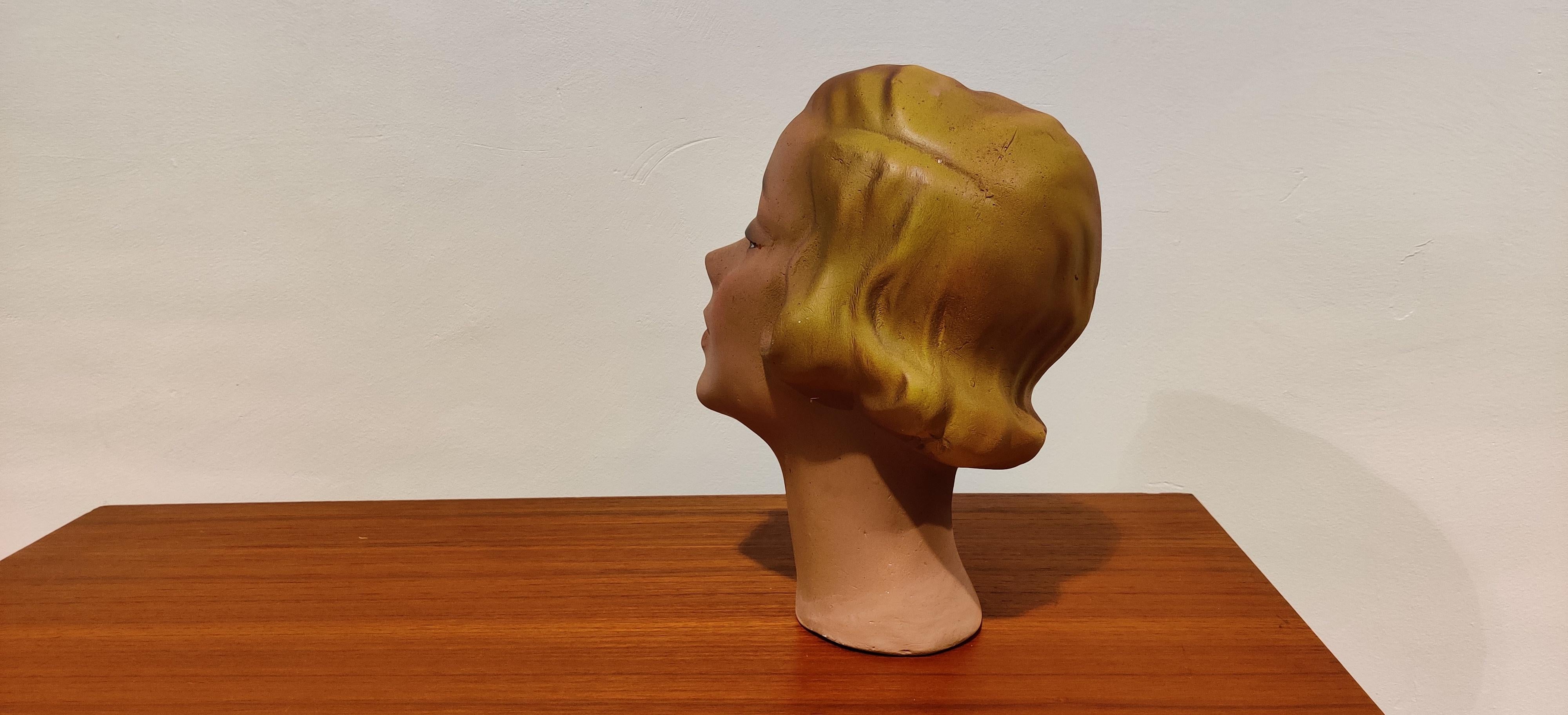 antique mannequin head