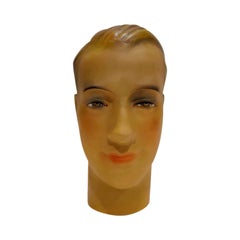 Used French Plaster Mannequin Head